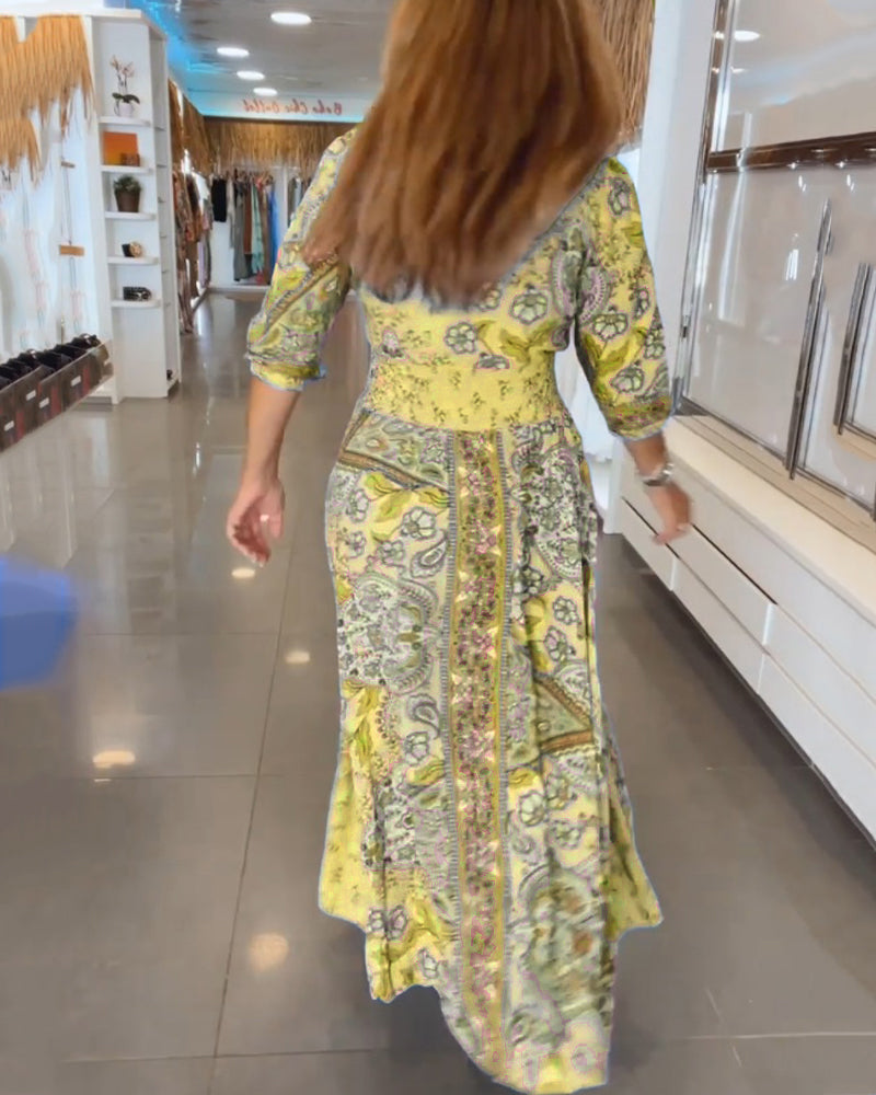 Mia – Elegant Vacation Dress with V-Neck