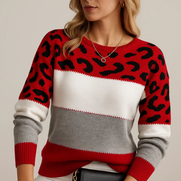 PASCA | Casual Sweater with Leopard Print