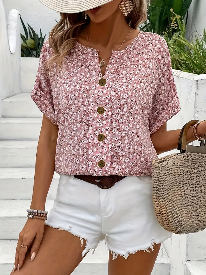 IZABELLA | Elegant Blouse with Floral Pattern