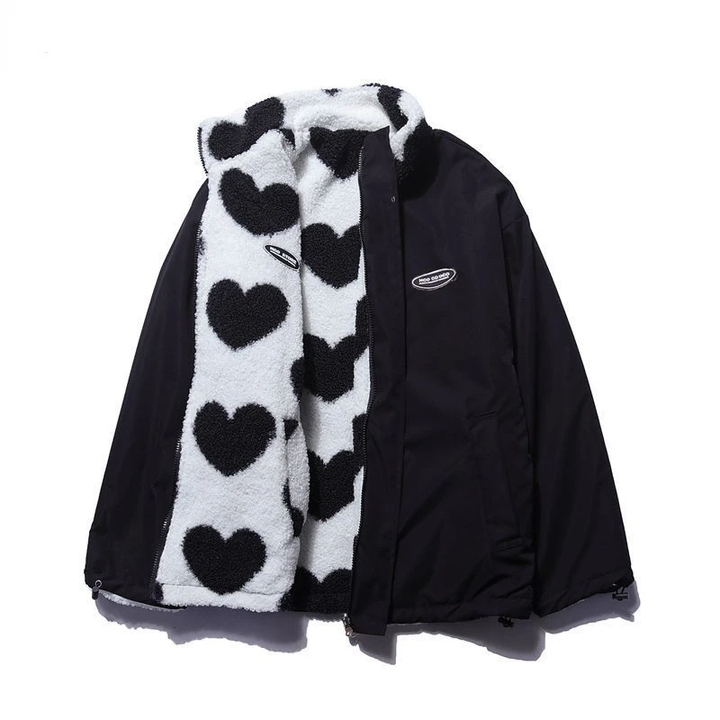 BacioDeluxe | Double-sided Heart-shaped Coat