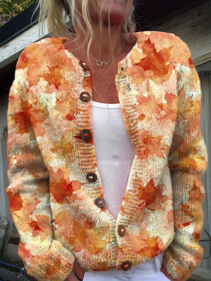 AMALIA | Knit Sweater with Print