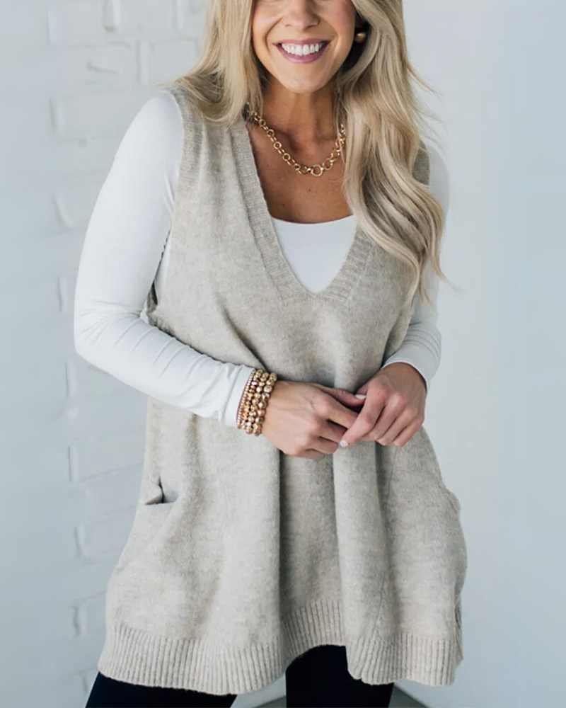 AROLA | Warm Sleeveless Sweater