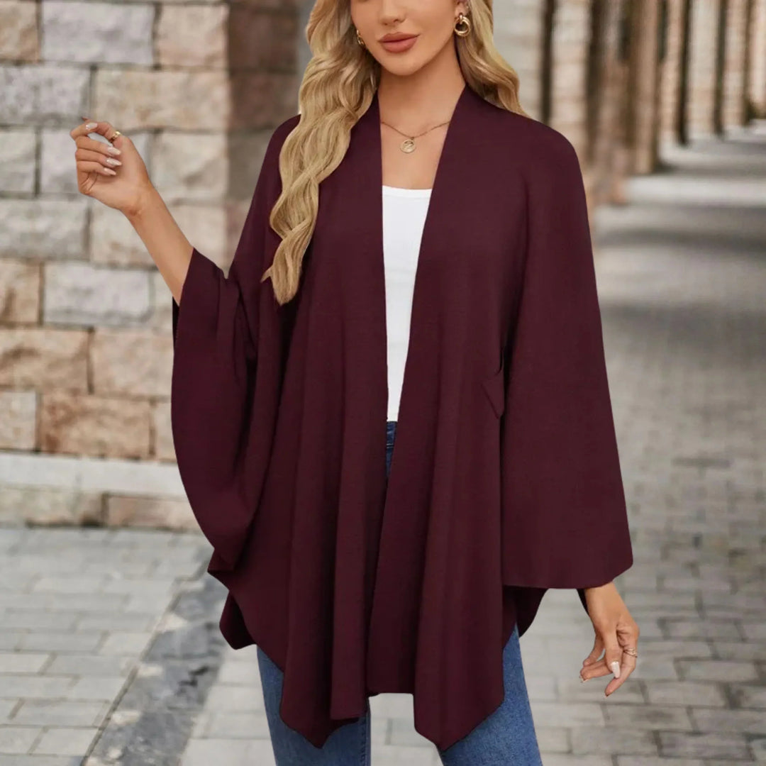 Stela | Elegant Draped Poncho