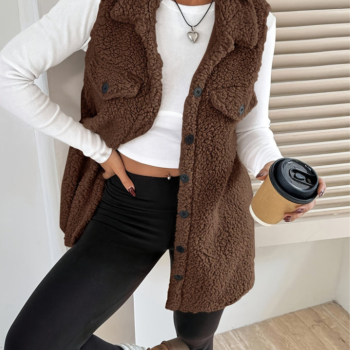 AURA | Elegant Wool Vest Without Sleeves