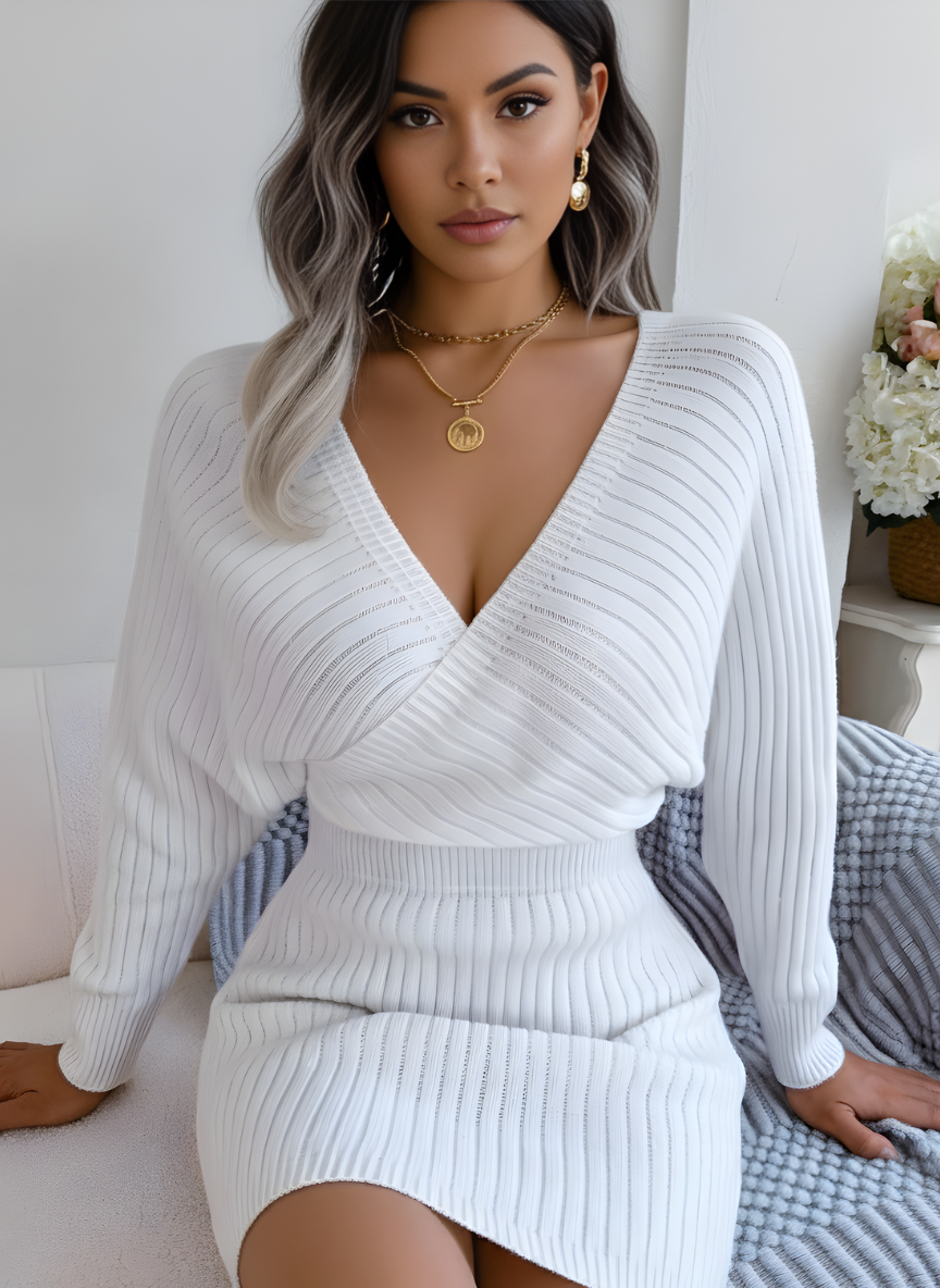 Bea | Sleeve Knit Bodycon Dress