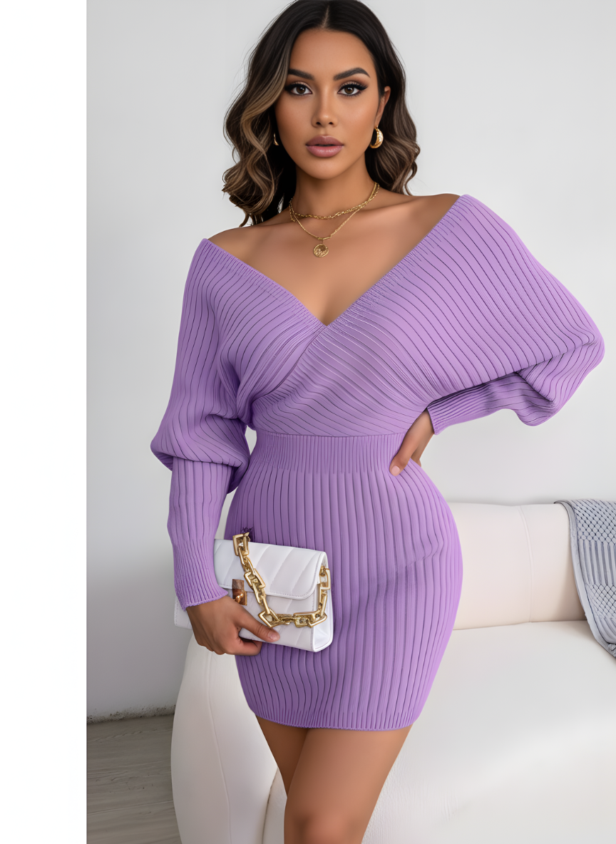 Bea | Sleeve Knit Bodycon Dress