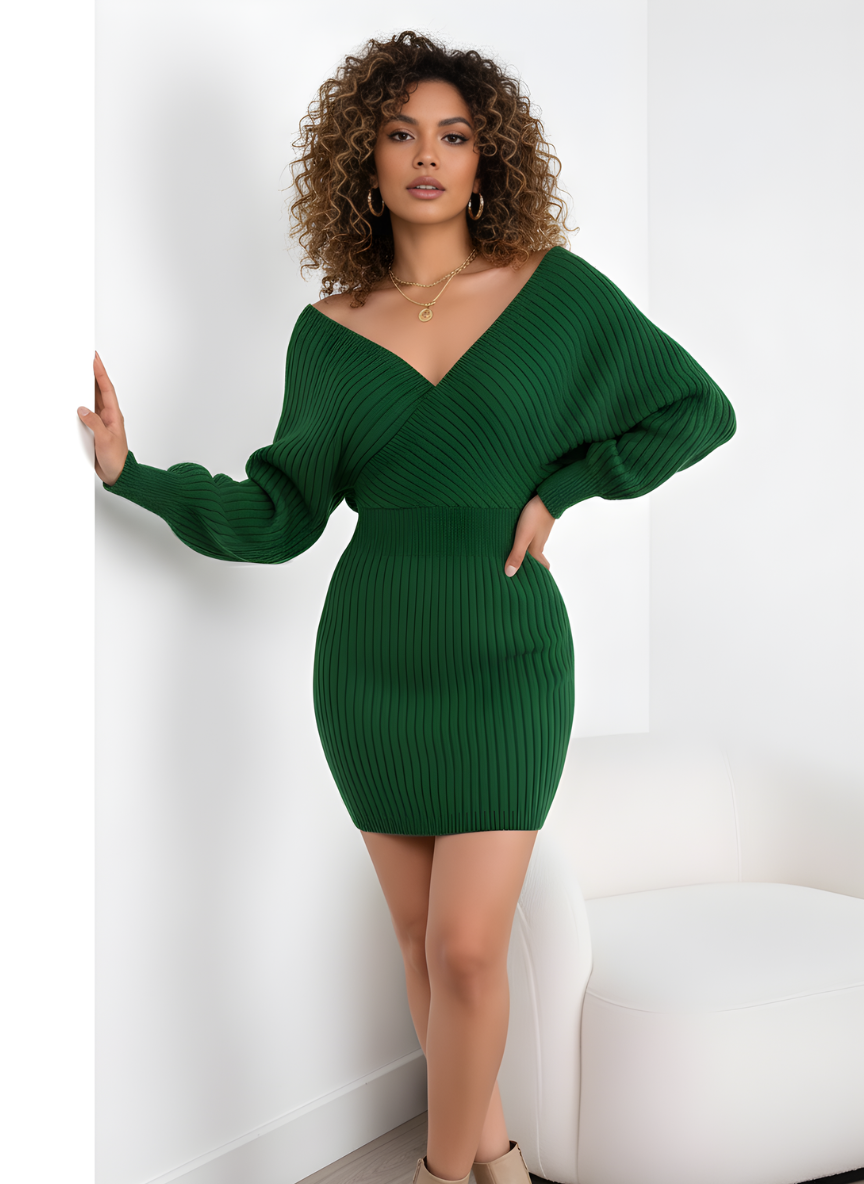 Bea | Sleeve Knit Bodycon Dress
