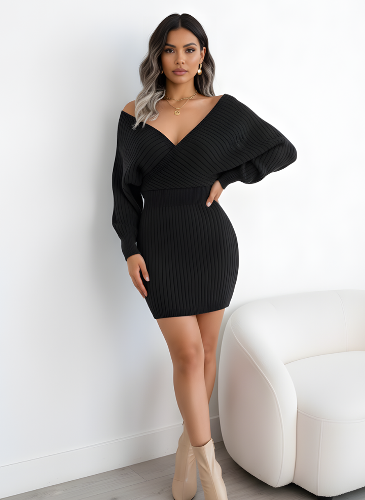 Bea | Sleeve Knit Bodycon Dress