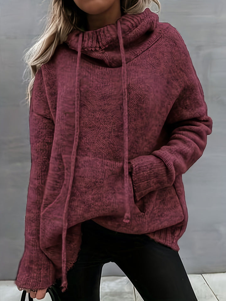 ZELINA | Long Sleeve Pullover with Pocket