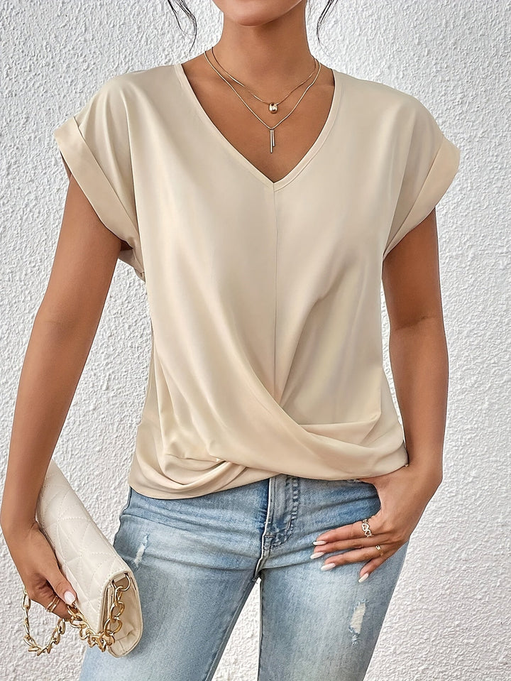 ANA | Elegant Casual Blouse with V-Neck
