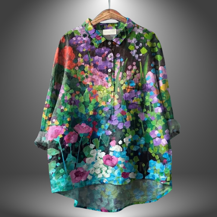 MIRIAM | Premium Floral Blouse, Handmade
