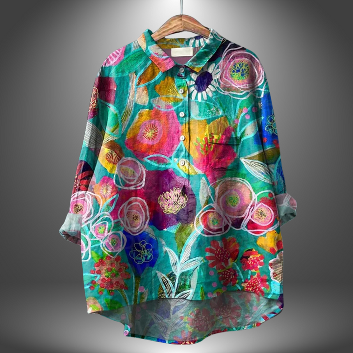 MIRIAM | Premium Floral Blouse, Handmade