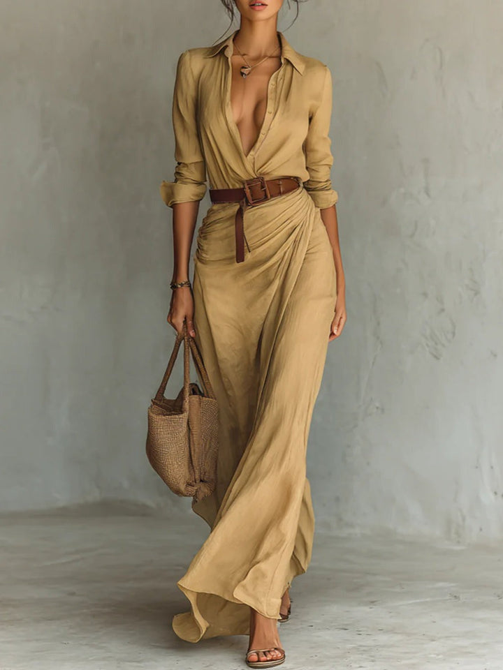 Runa | Custom Long Dress with Long Sleeves