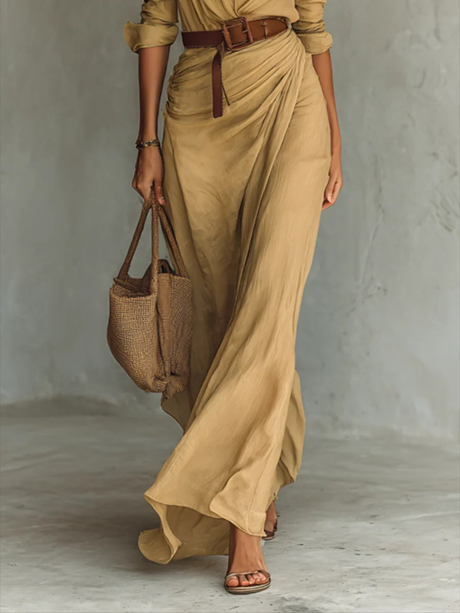 Runa | Custom Long Dress with Long Sleeves