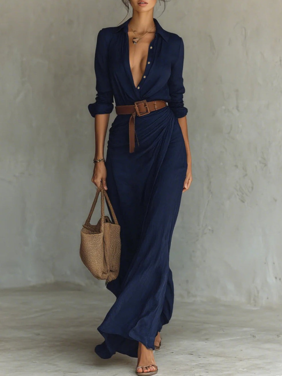 Runa | Custom Long Dress with Long Sleeves