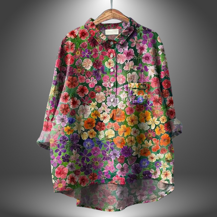MIRIAM | Premium Floral Blouse, Handmade