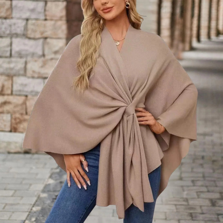 Stela | Elegant Draped Poncho