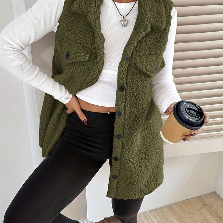 AURA | Elegant Wool Vest Without Sleeves