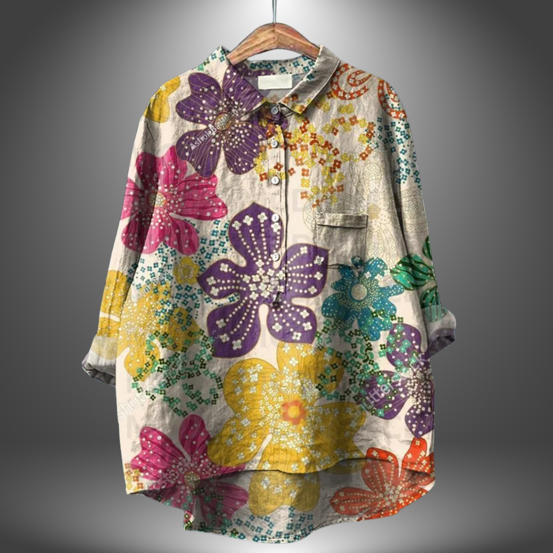 MIRIAM | Premium Floral Blouse, Handmade