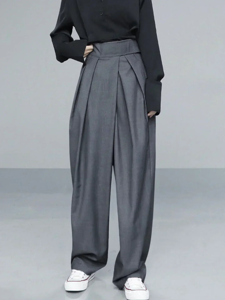 Wide Leg Pants with Velcro