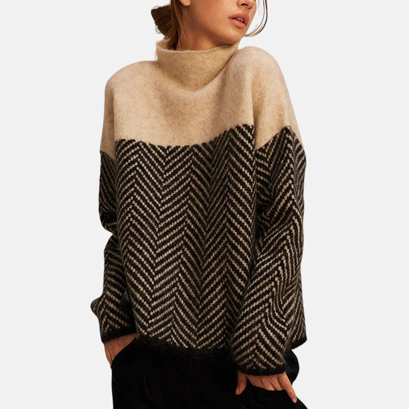 Juliet | Herringbone Knit Sweater