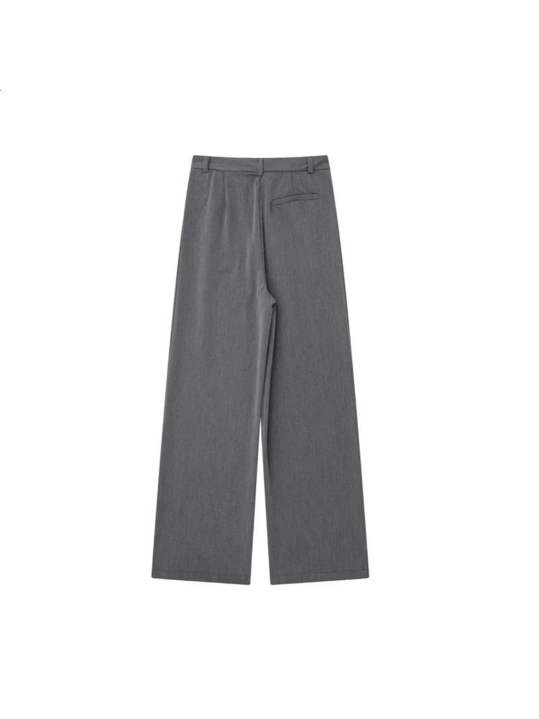 Elegant Casual Pants, Loose Fit, High Waist with Straight Cut