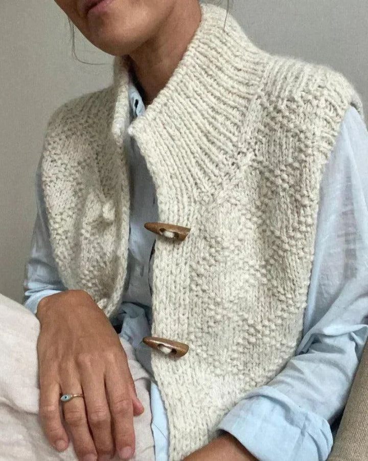 Camila - Sophisticated Knit Vest without Sleeves