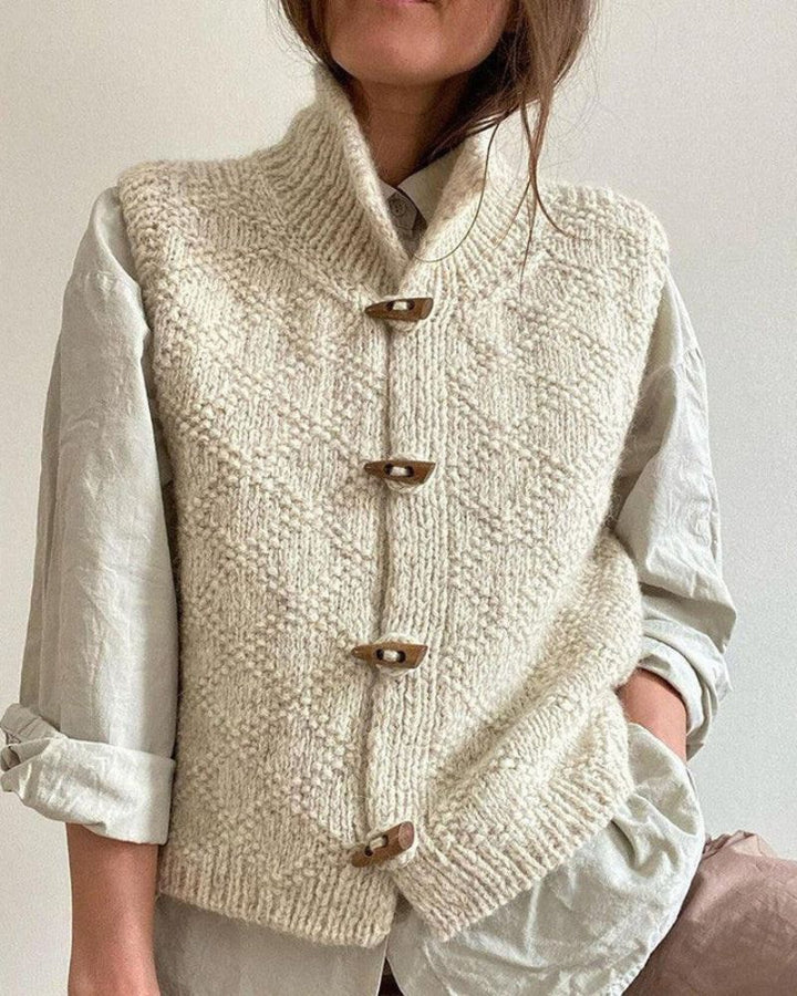 Camila - Sophisticated Knit Vest without Sleeves