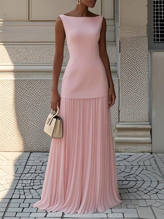 Willow | Pleated Maxi Dress