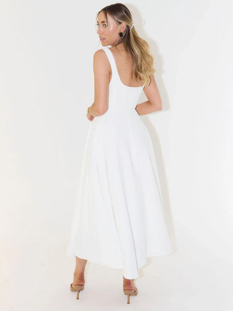 Sleeveless Midi Corset Dress for Women