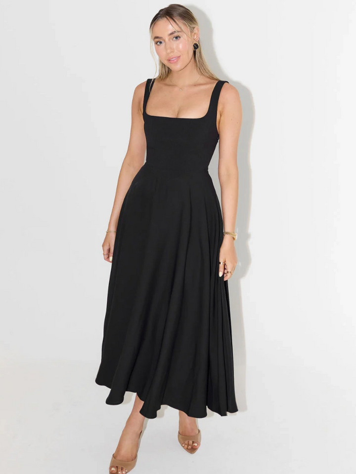 Sleeveless Midi Corset Dress for Women