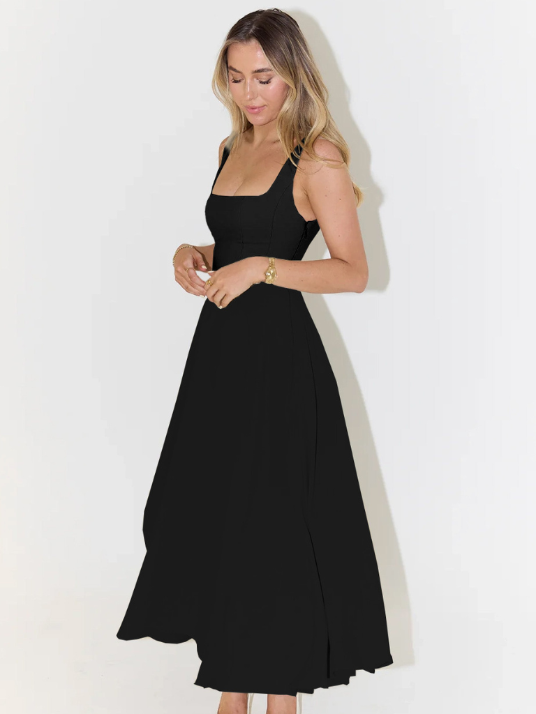 Sleeveless Midi Corset Dress for Women