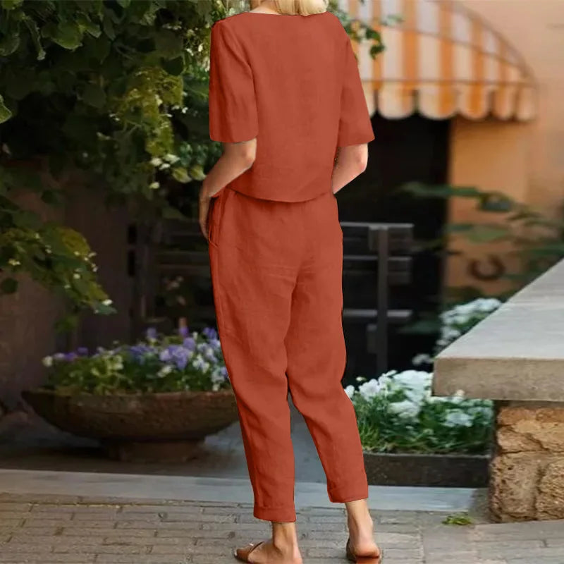 Lily | Linen Two-Piece Set