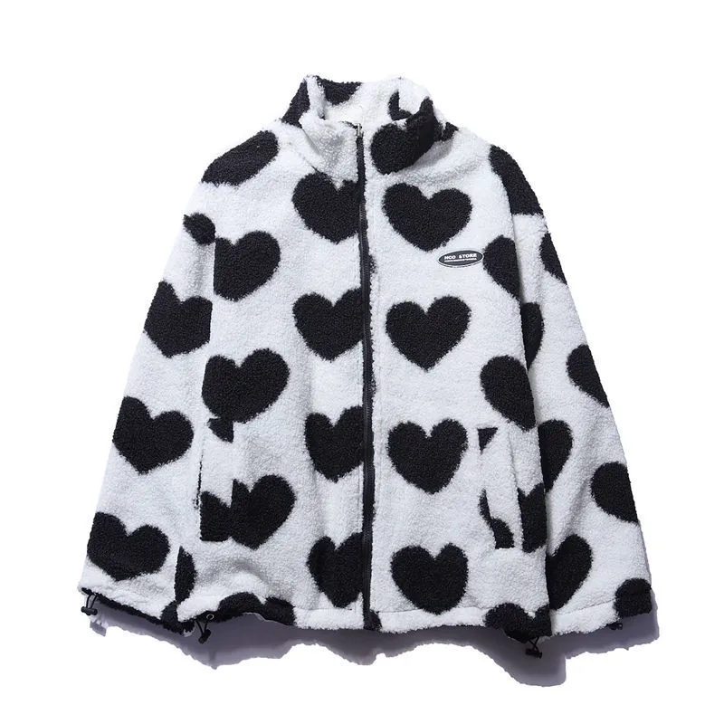 BacioDeluxe | Double-sided Heart-shaped Coat