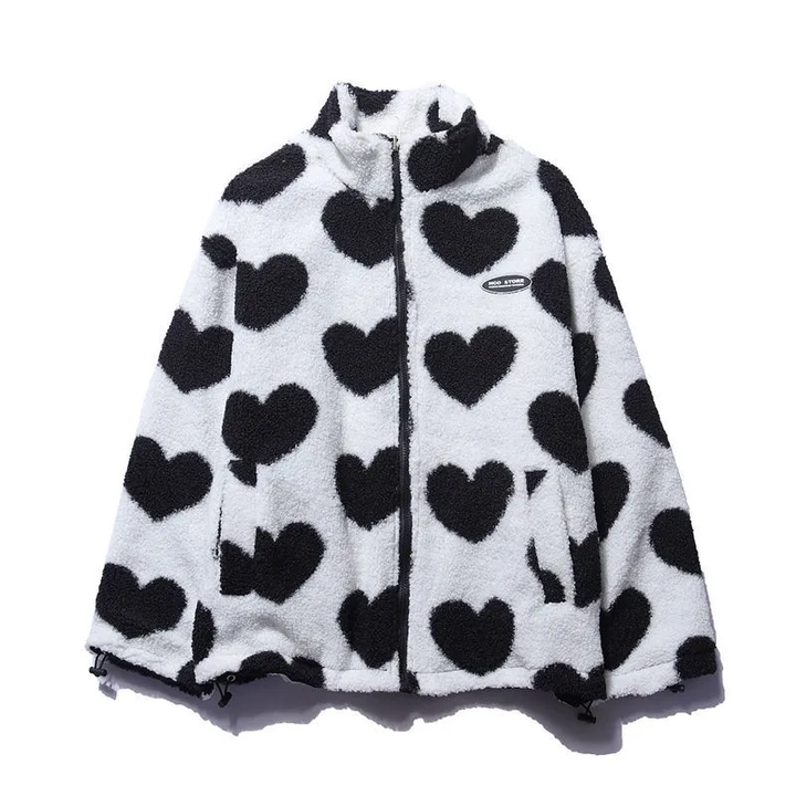 BacioDeluxe | Double-sided Heart-shaped Coat