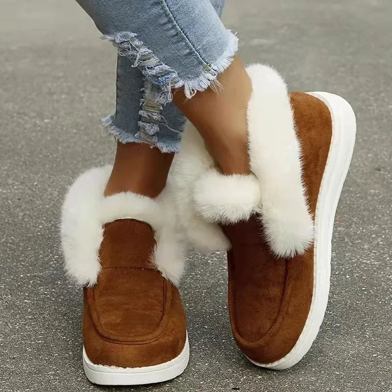 OrthoChic™ – Botine Femei din Pluș