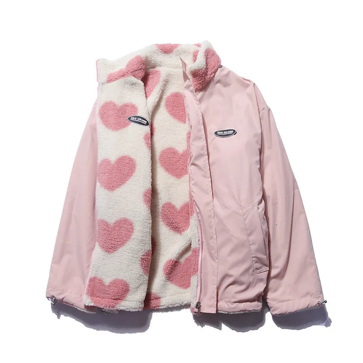 BacioDeluxe | Double-sided Heart-shaped Coat