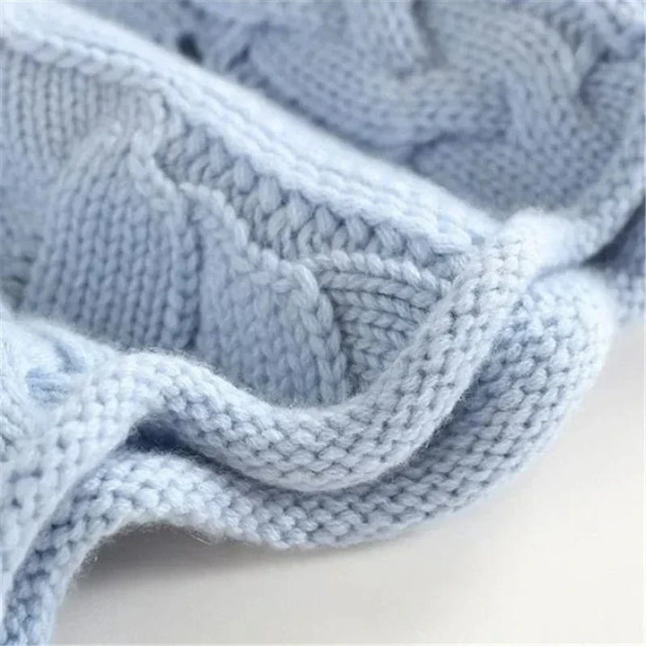 Felicia | Cashmere Sweater with Woven Pattern