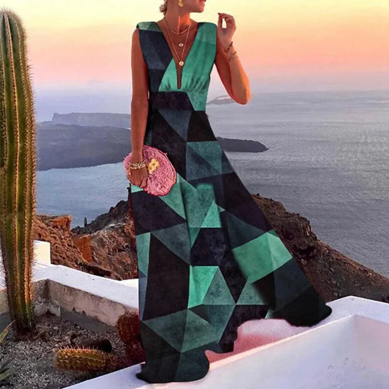 SIENNA – MAXI DRESS SUNSET BLOOM