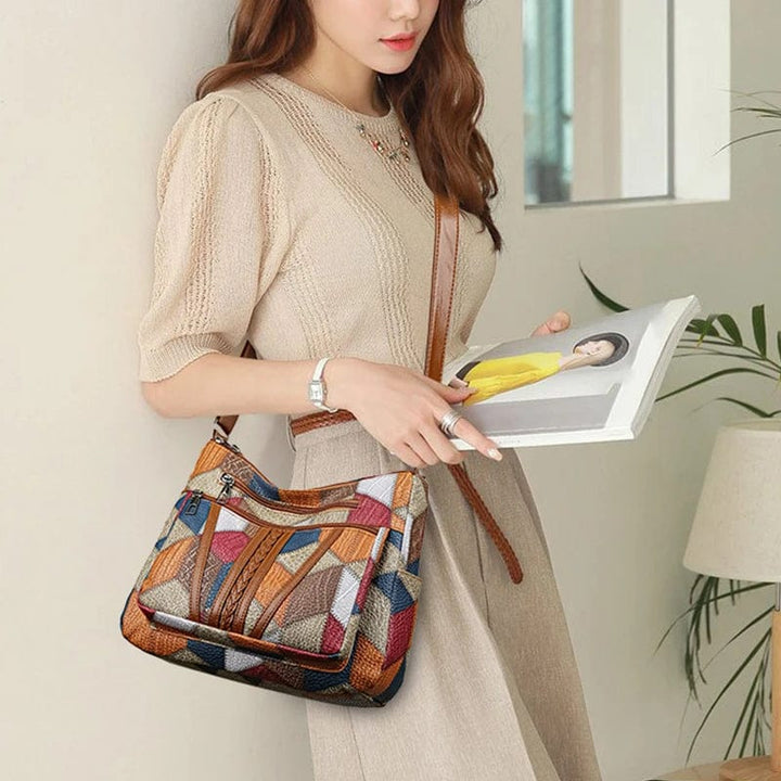 SOLARA | Mosaic Leather Bag