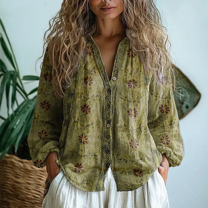 IRRA | Vintage Pattern Blouse