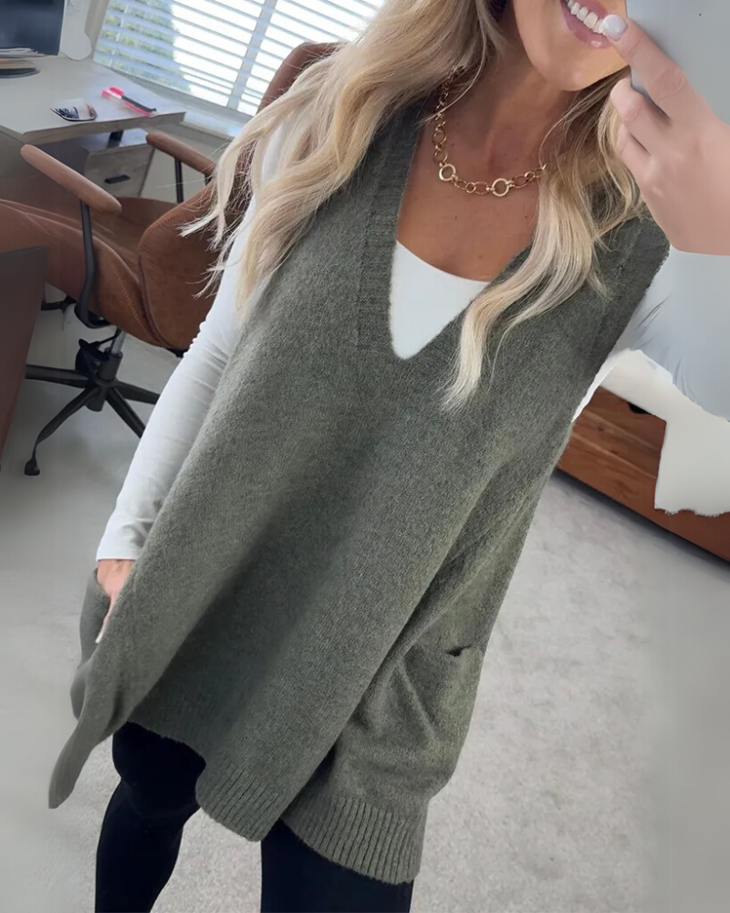 AROLA | Warm Sleeveless Sweater
