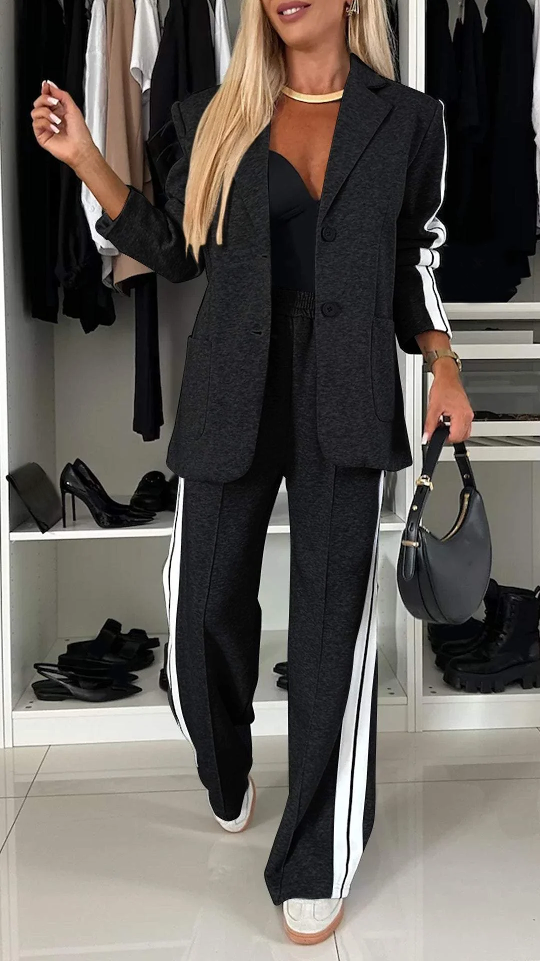 BRIELLE – SPORT LUXE BLAZER AND JOGGER
