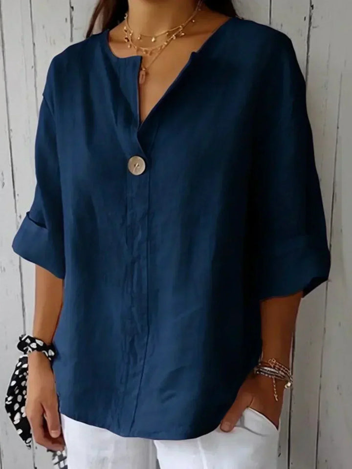 KAMILA | Casual Blouse with V-Neck