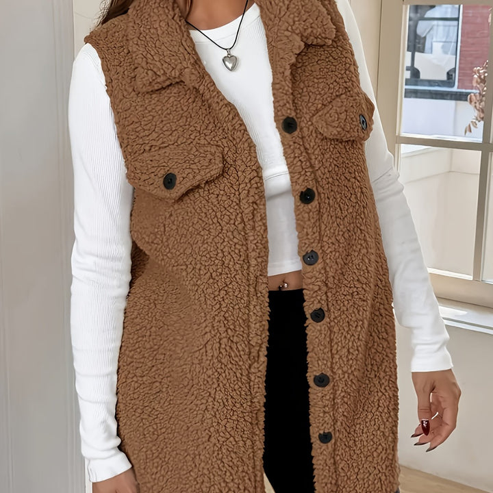 AURA | Elegant Wool Vest Without Sleeves