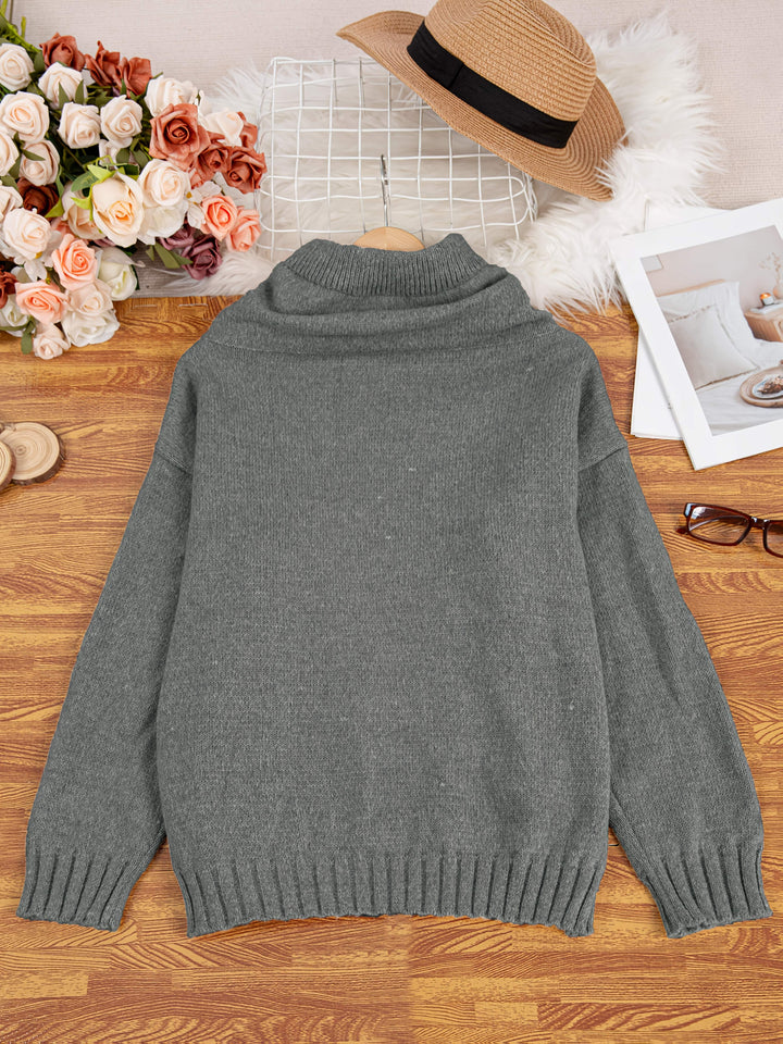 ZELINA | Long Sleeve Pullover with Pocket