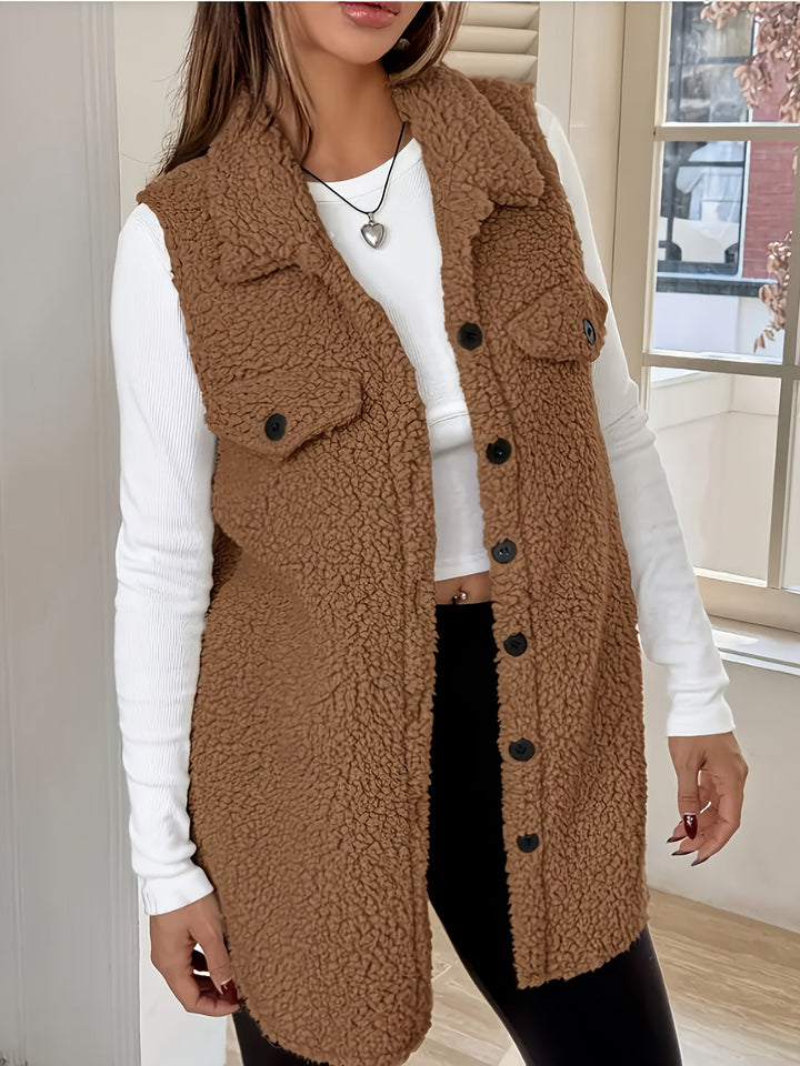 AURA | Elegant Wool Vest Without Sleeves