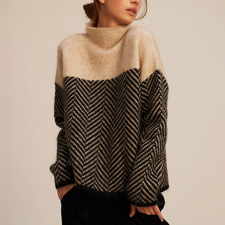 BELLE | Top modern with high collar