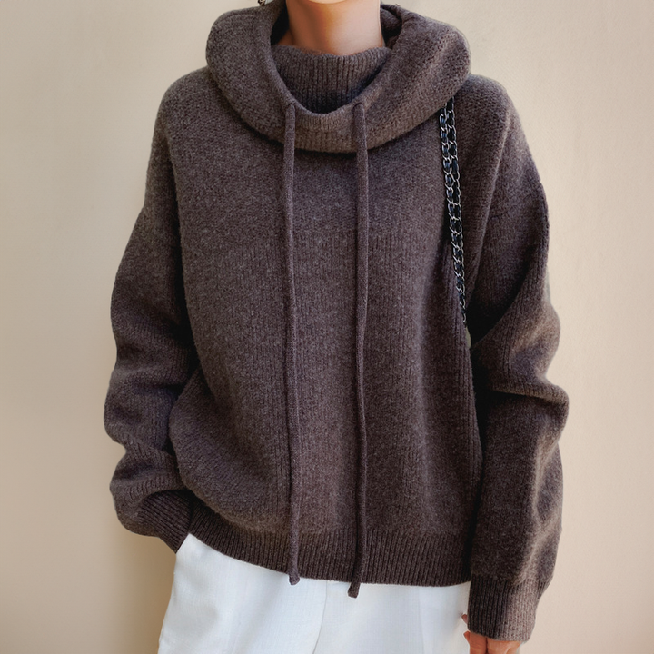 Madalina | Wool Sweater with High Neck