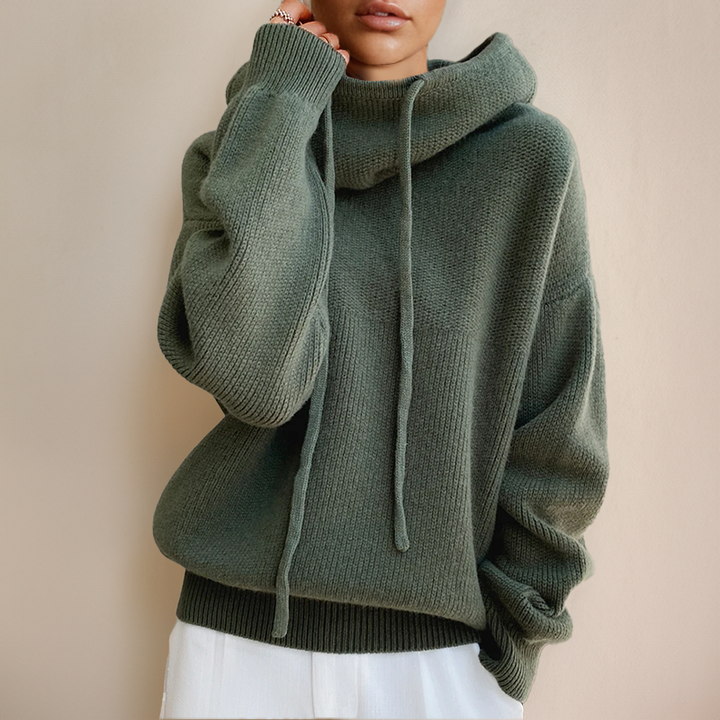 Madalina | Wool Sweater with High Neck